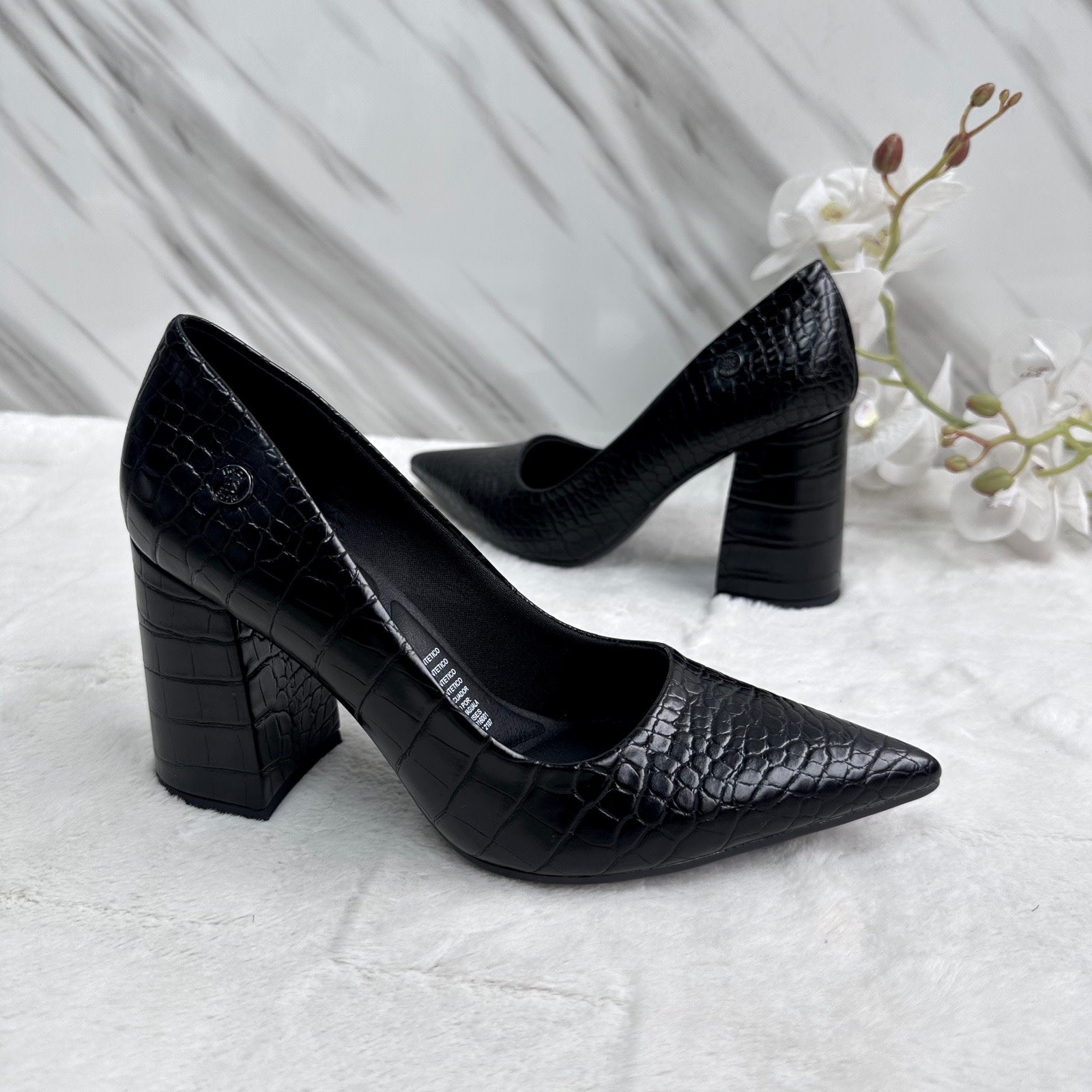 NEGRO COCODRILO 7½ TACO ANCHO 